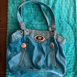Large turquoise bag